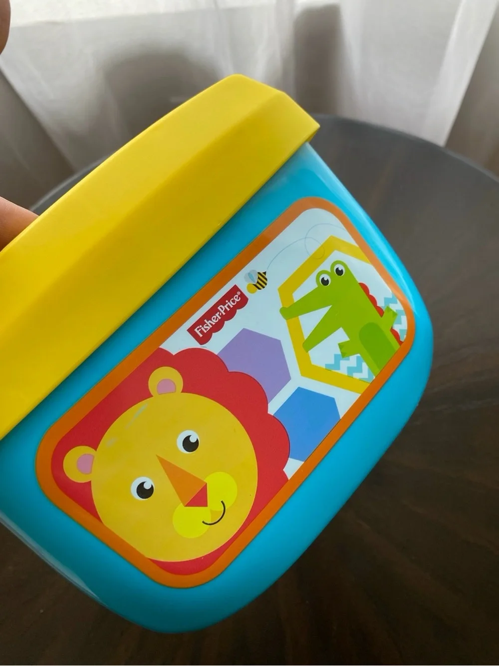 Fisher-Price Baby’s First Blocks Shape Sorter Bucket with 5 Blocks